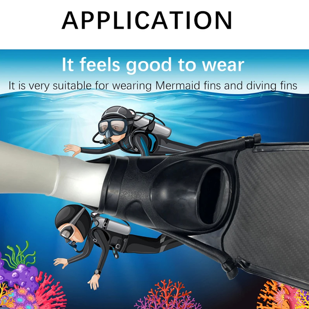 Silicone Wetsuit Socks for Swi - Flippers Swimming ulasan dan harga