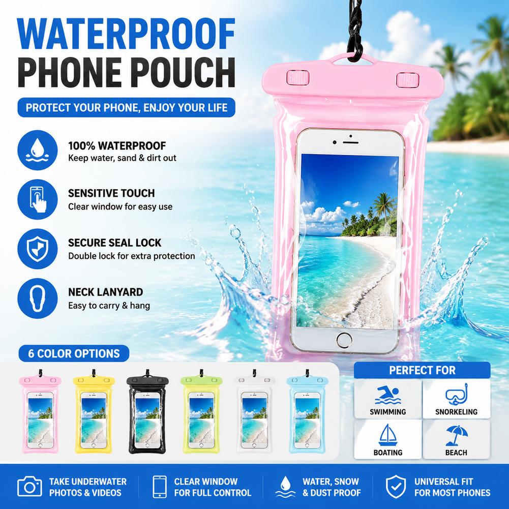 Clear Waterproof Phone Case Dr - Dry Bag Waterproof ulasan dan harga