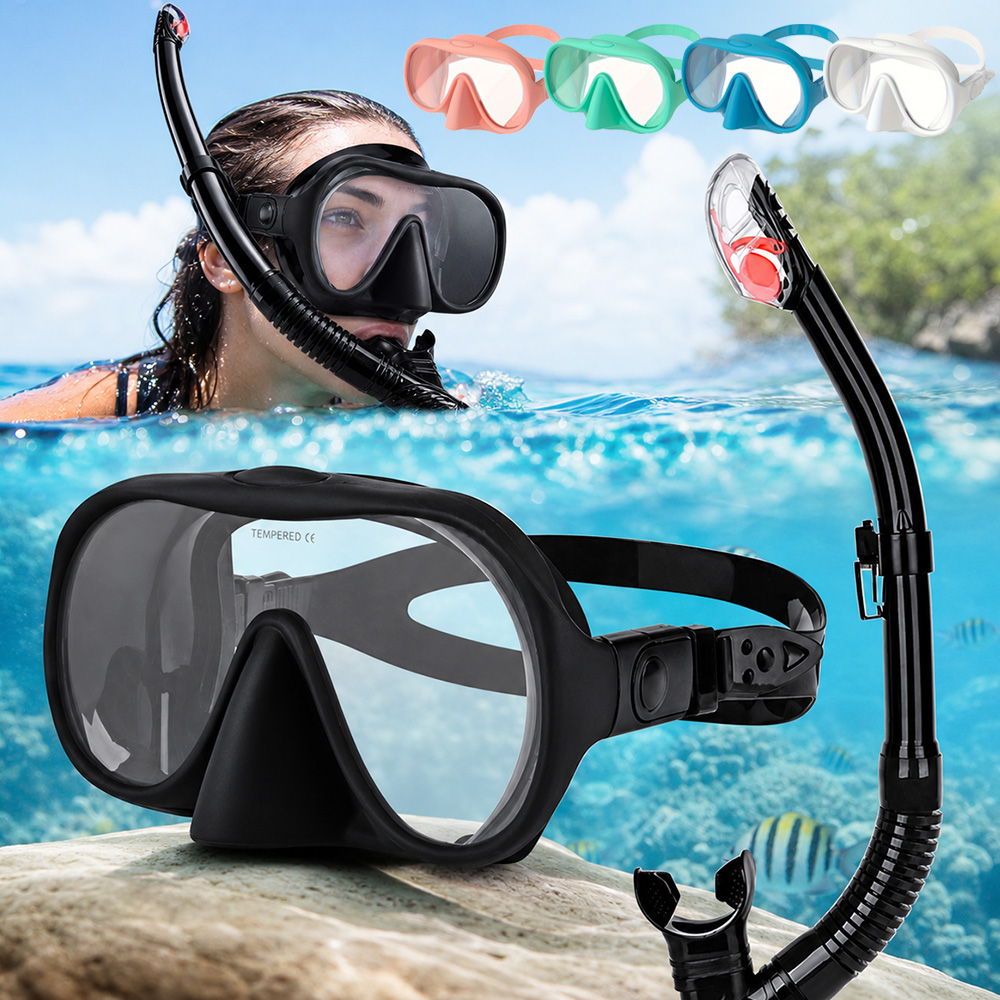 Adult Snorkel Set Semi Dry Sno - Snorkel Set ulasan dan harga