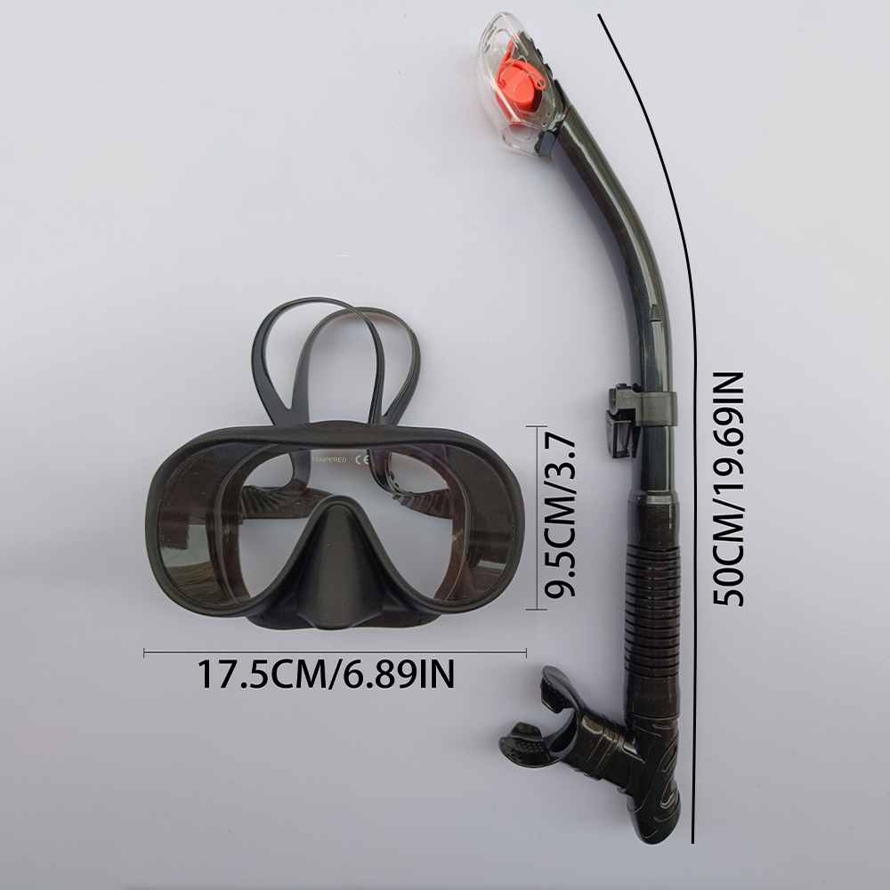 Adult Snorkel Set Semi Dry Sno - Snorkel Set ulasan dan harga